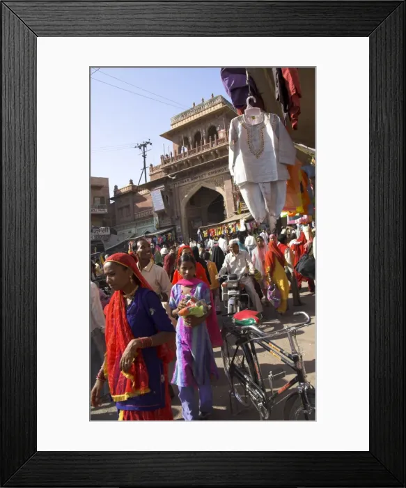 Framed Print : Crowded area at entrance gate to Sardar Bazaar Framed Print : Crowded area at entrance gate to Sardar Bazaar
