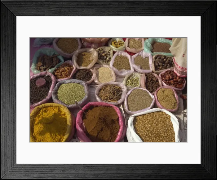 Framed Print : Spices for sale Framed Print : Spices for sale