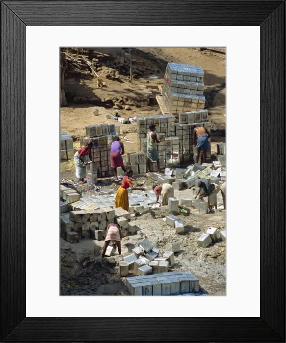 Framed Print : Stacking tins Framed Print : Stacking tins
