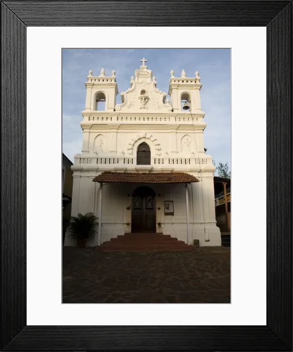 Framed Print : Old Portuguese church in grounds of Fort Tiracol Framed Print : Old Portuguese church in grounds of Fort Tiracol