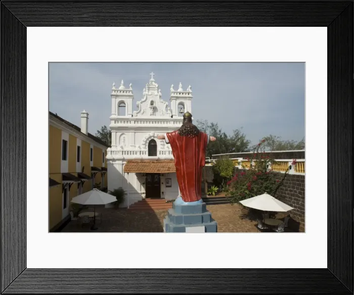 Framed Print : Old Portuguese church in grounds of Fort Tiracol Framed Print : Old Portuguese church in grounds of Fort Tiracol