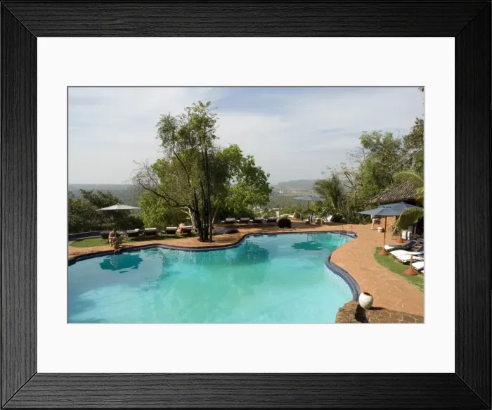 Framed Print : The swimming pool at the Nilaya Hermitage Framed Print : The swimming pool at the Nilaya Hermitage