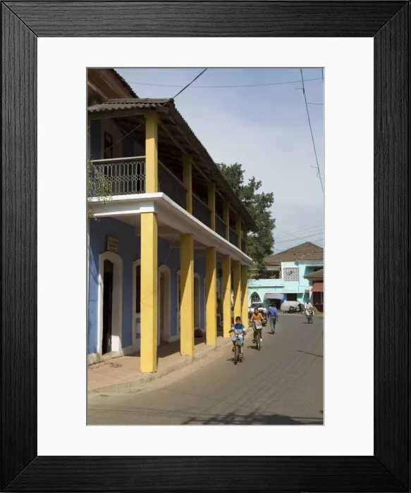 Framed Print : In the Latin quarter of Panaji Framed Print : In the Latin quarter of Panaji