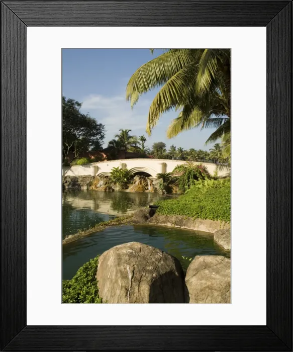 Framed Print : In the garden at the Leela Hotel Framed Print : In the garden at the Leela Hotel