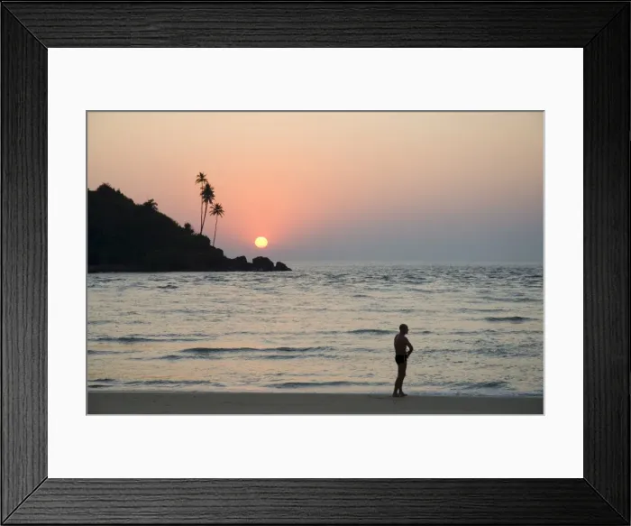 Framed Print : Sunset over the Arabian Sea Framed Print : Sunset over the Arabian Sea