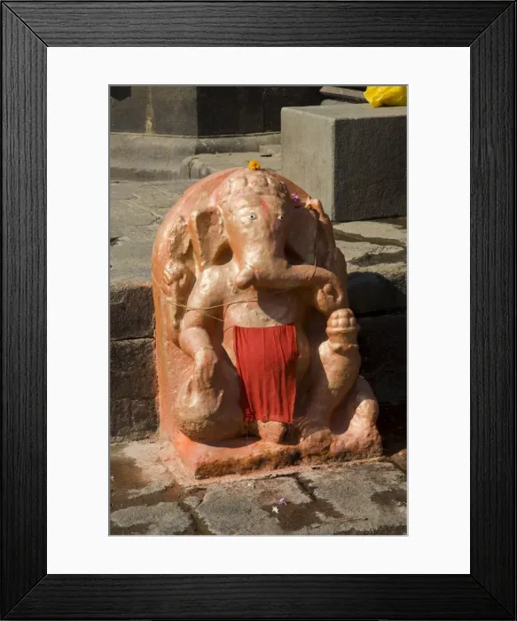 Framed Print : Outdoor Hindu shrine to Ganesh Framed Print : Outdoor Hindu shrine to Ganesh