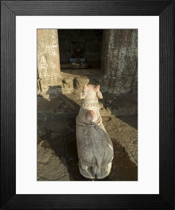Framed Print : Small Hindu temple in middle of the Narmada River Framed Print : Small Hindu temple in middle of the Narmada River