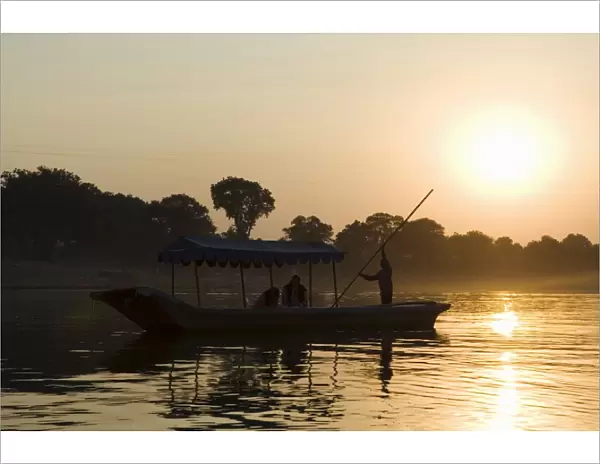 Sunset on the Narmada river