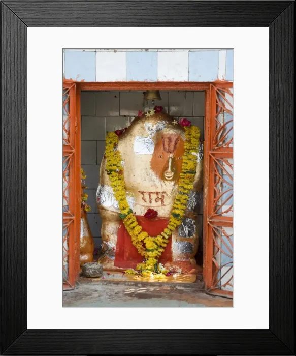 Framed Print : Hindu god and shrine Framed Print : Hindu god and shrine