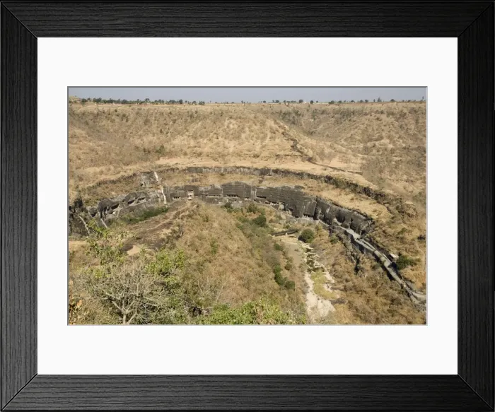 Framed Print : Ajanta Cave complex Framed Print : Ajanta Cave complex