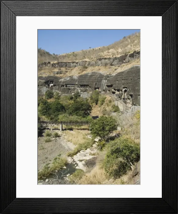 Framed Print : Ajanta Cave complex