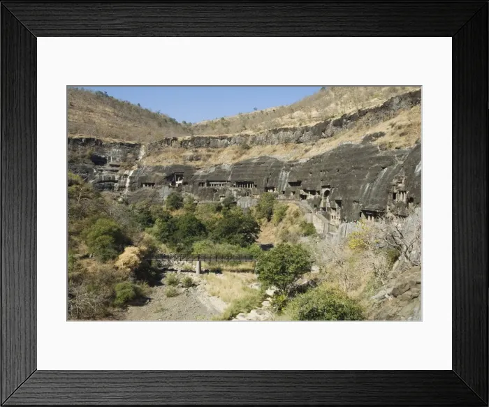 Framed Print : Ajanta Cave complex