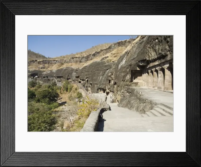 Framed Print : Ajanta Cave complex Framed Print : Ajanta Cave complex