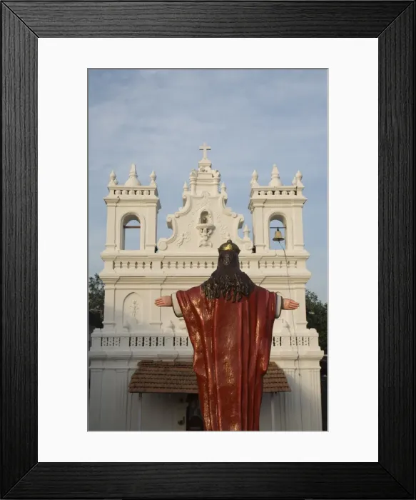 Framed Print : Old Portuguese church in grounds of Fort Tiracol Framed Print : Old Portuguese church in grounds of Fort Tiracol