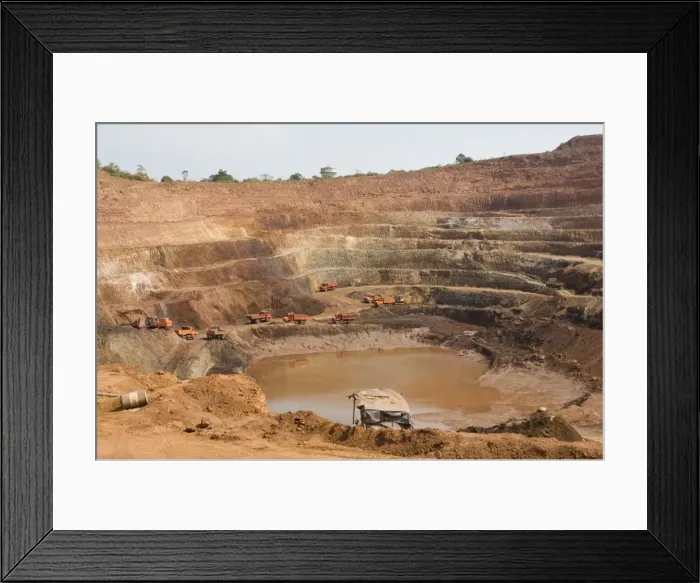 Framed Print : Open cast iron mine Framed Print : Open cast iron mine
