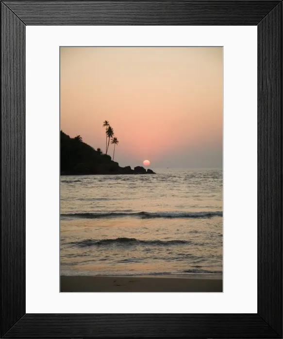 Framed Print : Sunset over the Arabian Sea Framed Print : Sunset over the Arabian Sea