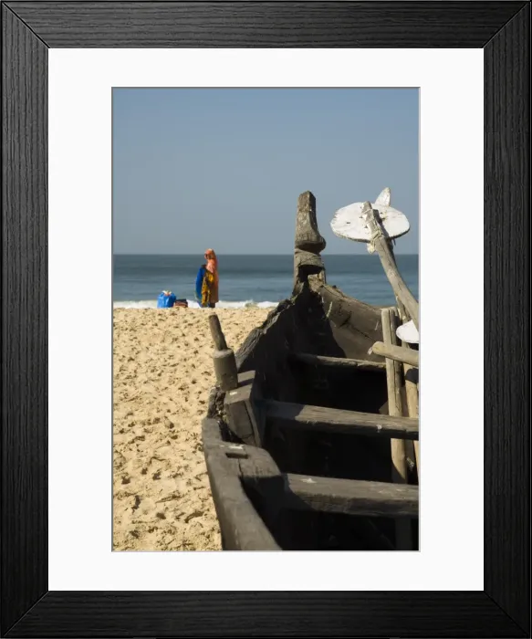 Framed Print : Beach near the Leela Hotel