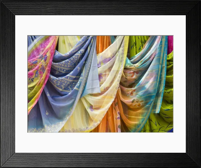 Framed Print : Famous for its hand woven fabrics Framed Print : Famous for its hand woven fabrics