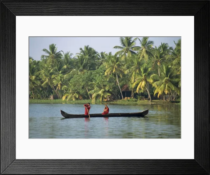 Framed Print : Backwater, Kerala state Framed Print : Backwater, Kerala state