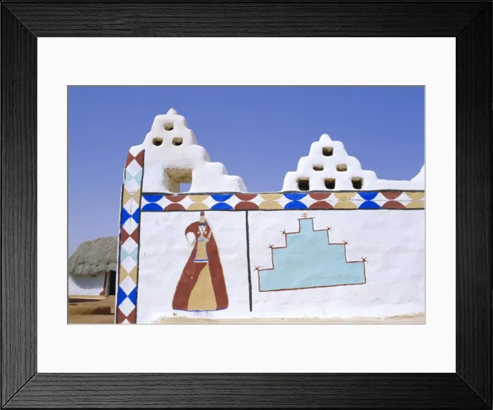 Framed Print : Painted village building Framed Print : Painted village building