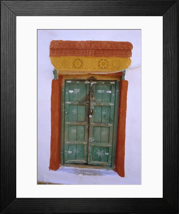 Framed Print : Painted window Framed Print : Painted window