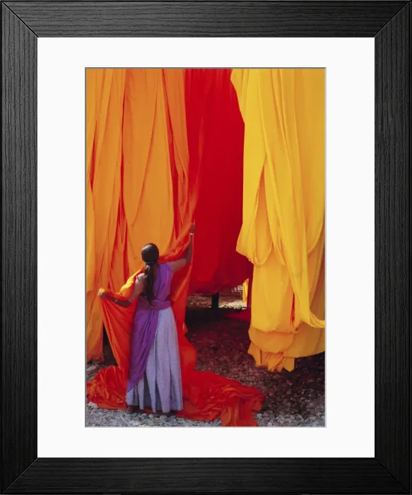 Framed Print : Sari garment factory Framed Print : Sari garment factory