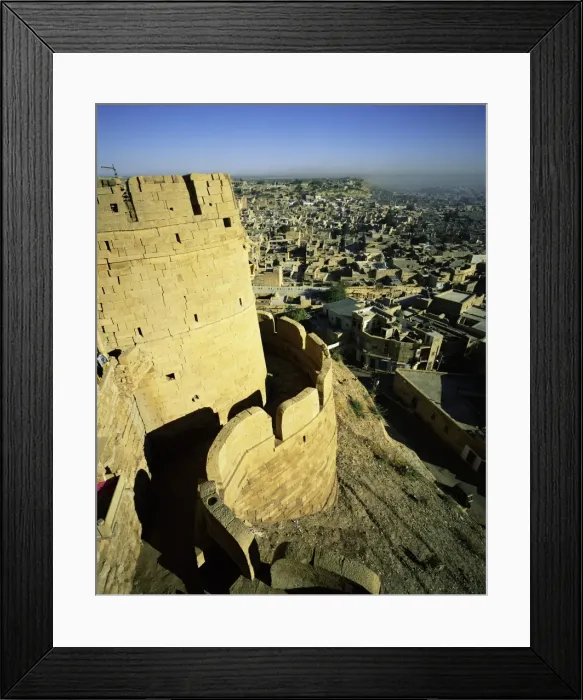 Framed Print : View of Jaisalmer and old surrounding walls Framed Print : View of Jaisalmer and old surrounding walls
