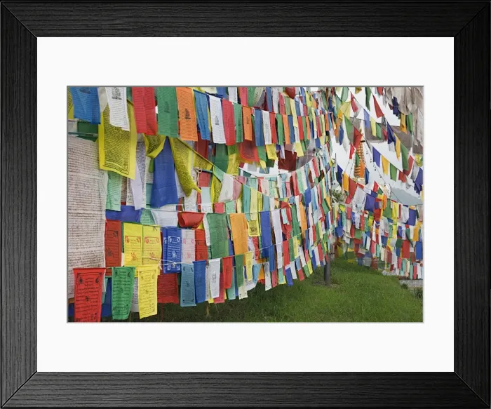 Framed Print : Buddhist prayer flags Framed Print : Buddhist prayer flags