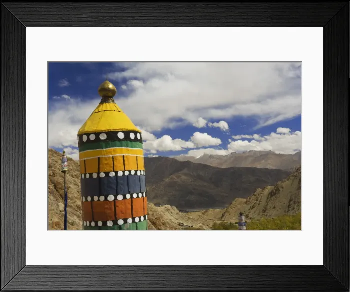 Framed Print : View of the Indus valley from Hemis gompa (monastery) Framed Print : View of the Indus valley from Hemis gompa (monastery)