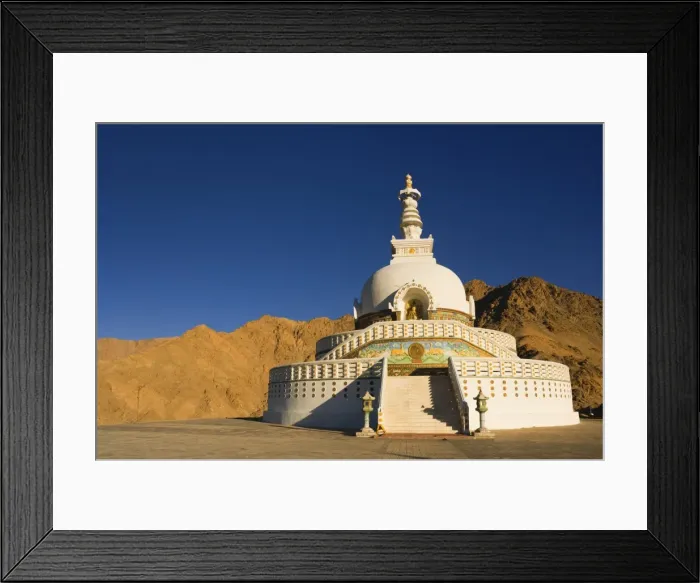 Framed Print : Shanti Stupa Framed Print : Shanti Stupa