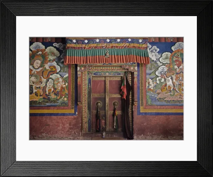 Framed Print : Door and wall paintings Framed Print : Door and wall paintings