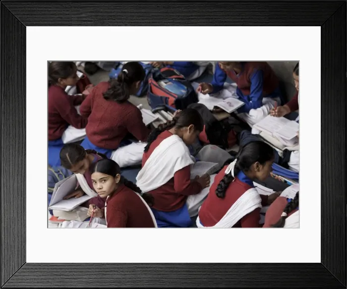 Framed Print : Indian schoolgirls Framed Print : Indian schoolgirls