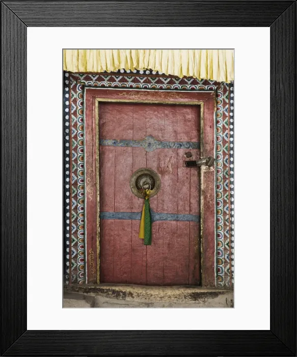 Framed Print : Door, Hemis gompa (monastery) Framed Print : Door, Hemis gompa (monastery)