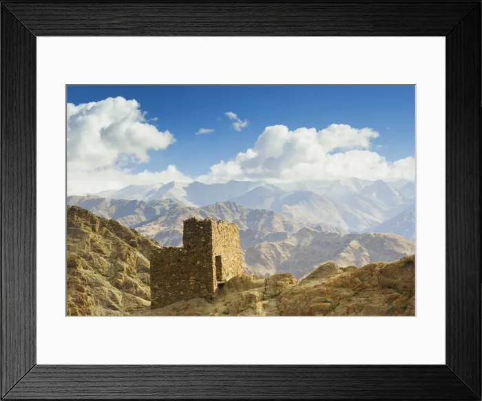 Framed Print : Hemis gompa (monastery) and Ladakh Range