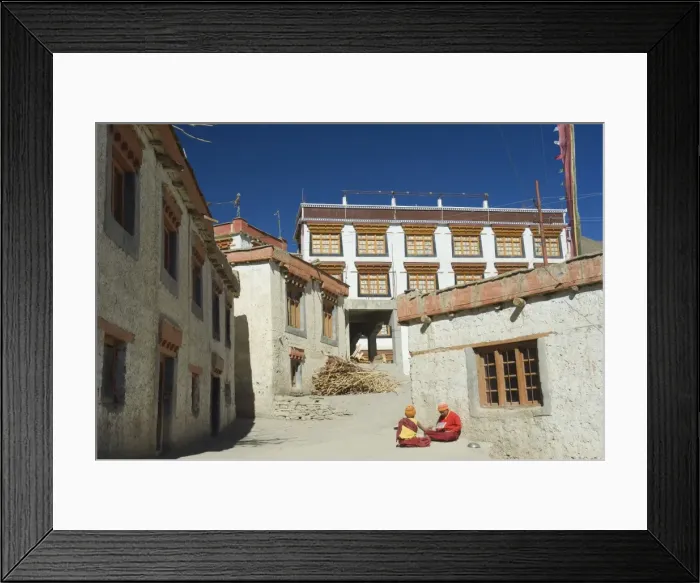 Framed Print : Monks at Lamayuru gompa (monastery) Framed Print : Monks at Lamayuru gompa (monastery)
