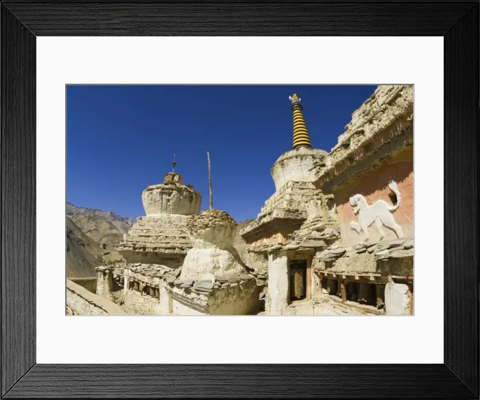 Framed Print : Chortens, Lamayuru gompa (monastery) Framed Print : Chortens, Lamayuru gompa (monastery)