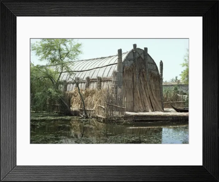 Framed Print : Reed houses Framed Print : Reed houses