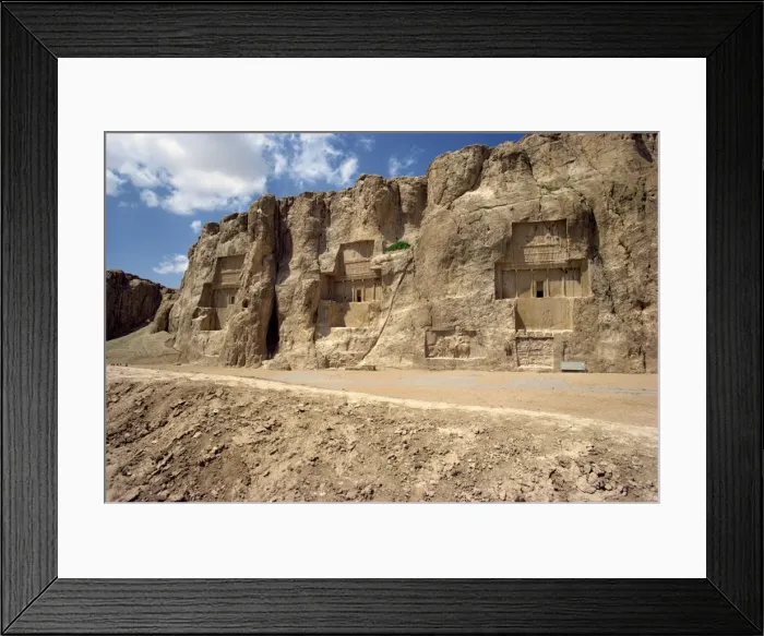 Framed Print : Rock cut tombs at Naqsh-e-Rustam Framed Print : Rock cut tombs at Naqsh-e-Rustam