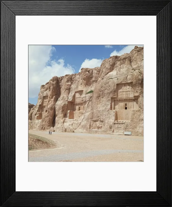 Framed Print : From left to right the tombs of Artaxerxes I Framed Print : From left to right the tombs of Artaxerxes I