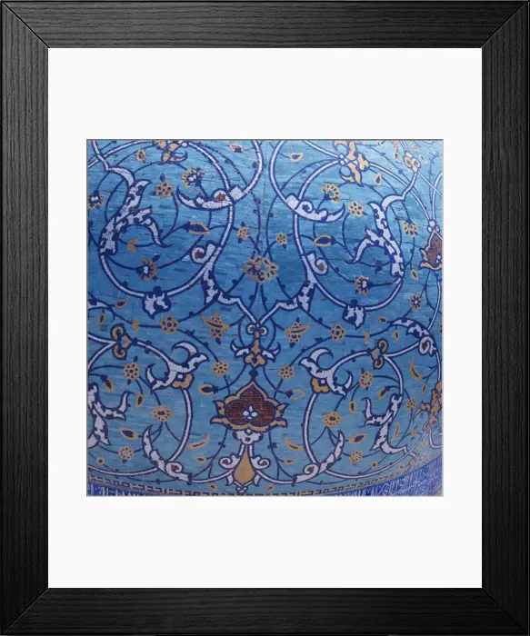 Framed Print : Detail of the dome of the Madrasah-ye Chahar Bagh Framed Print : Detail of the dome of the Madrasah-ye Chahar Bagh