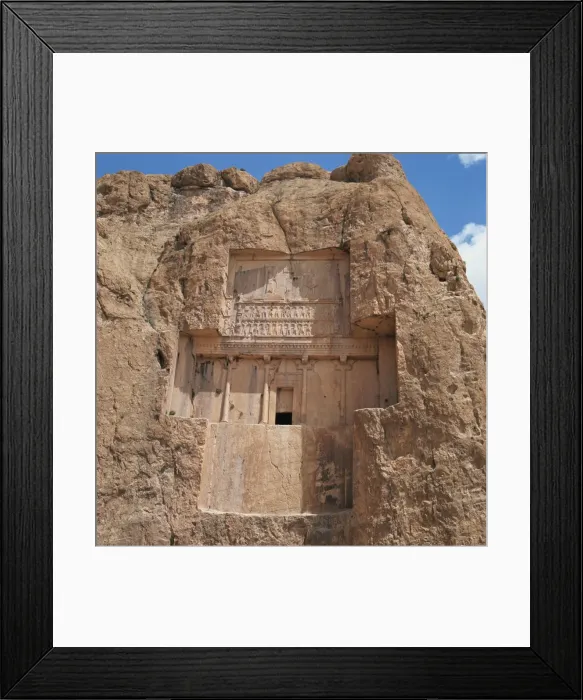Framed Print : Rock cut tomb of Darius II Framed Print : Rock cut tomb of Darius II