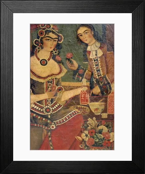 Framed Print : Qajar painting Framed Print : Qajar painting