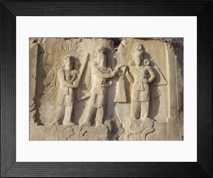 Framed Print : The Investiture of Sassanid monarch Ardashir II by Framed Print : The Investiture of Sassanid monarch Ardashir II by