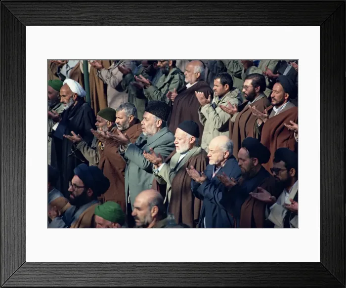 Framed Print : Crowds at Friday Prayers Framed Print : Crowds at Friday Prayers