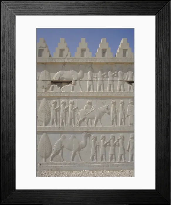 Framed Print : Parade of nations carving Framed Print : Parade of nations carving
