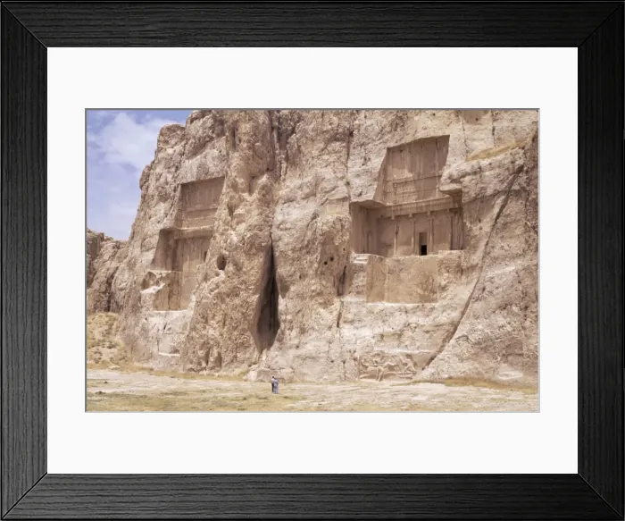 Framed Print : Tombs of Darius II and Artaxerxes (left to right) Framed Print : Tombs of Darius II and Artaxerxes (left to right)