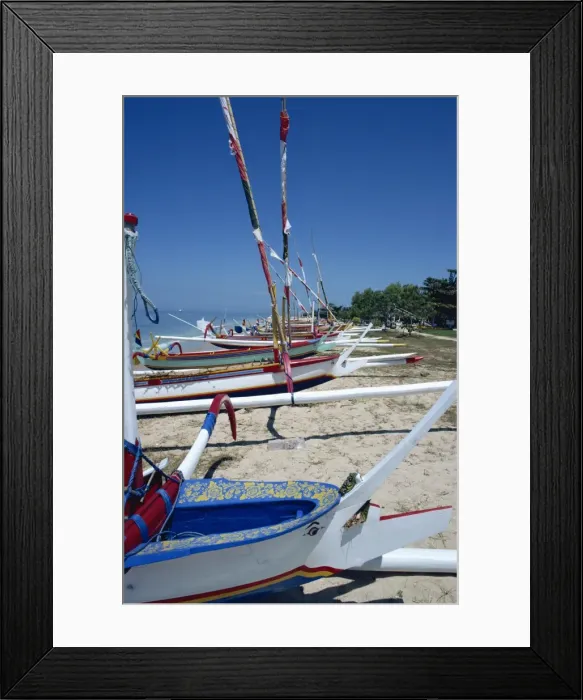 Framed Print : Boats on Sanur Beach Framed Print : Boats on Sanur Beach