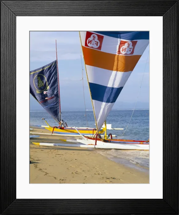 Framed Print : Prahu boat on Sanur Beach Framed Print : Prahu boat on Sanur Beach