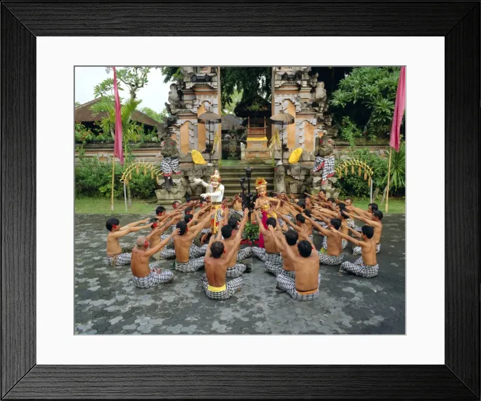 Framed Print : Performance of the famous Balinese Kecak Dance Framed Print : Performance of the famous Balinese Kecak Dance