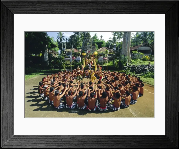 Framed Print : Performance of the famous Balinese Kecak dance Framed Print : Performance of the famous Balinese Kecak dance